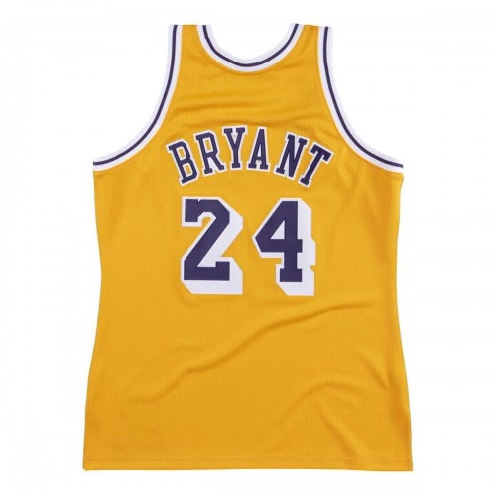 Men's Los Angeles Lakers Kobe Bryant #24 Throwback Yellow 2007-08 Hardwood Classics Jersey-Pro Kit Vault | Brand New 26/27 Sports Jerseys